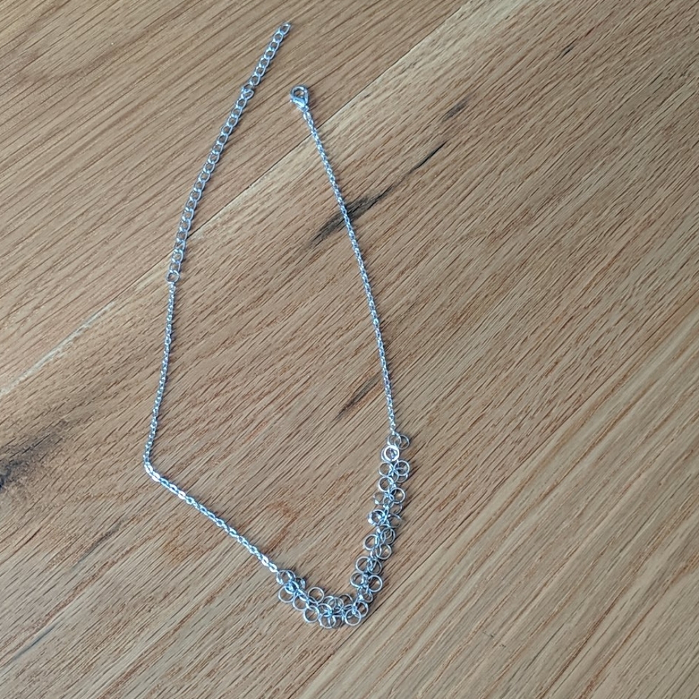 Silver adjustable necklace